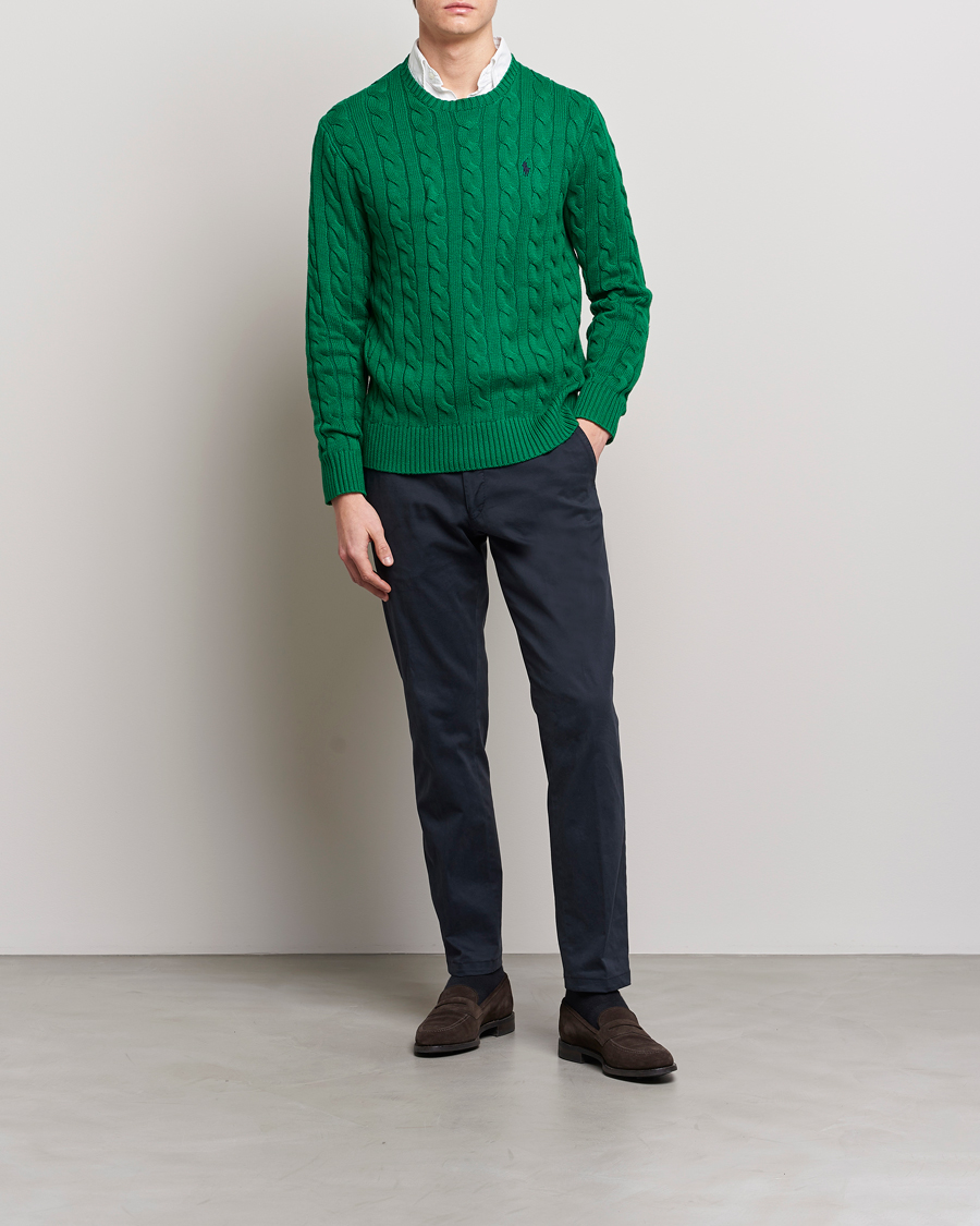 Homme | Pulls Et Tricots | Polo Ralph Lauren | Cotton Cable Pullover Athletic Green