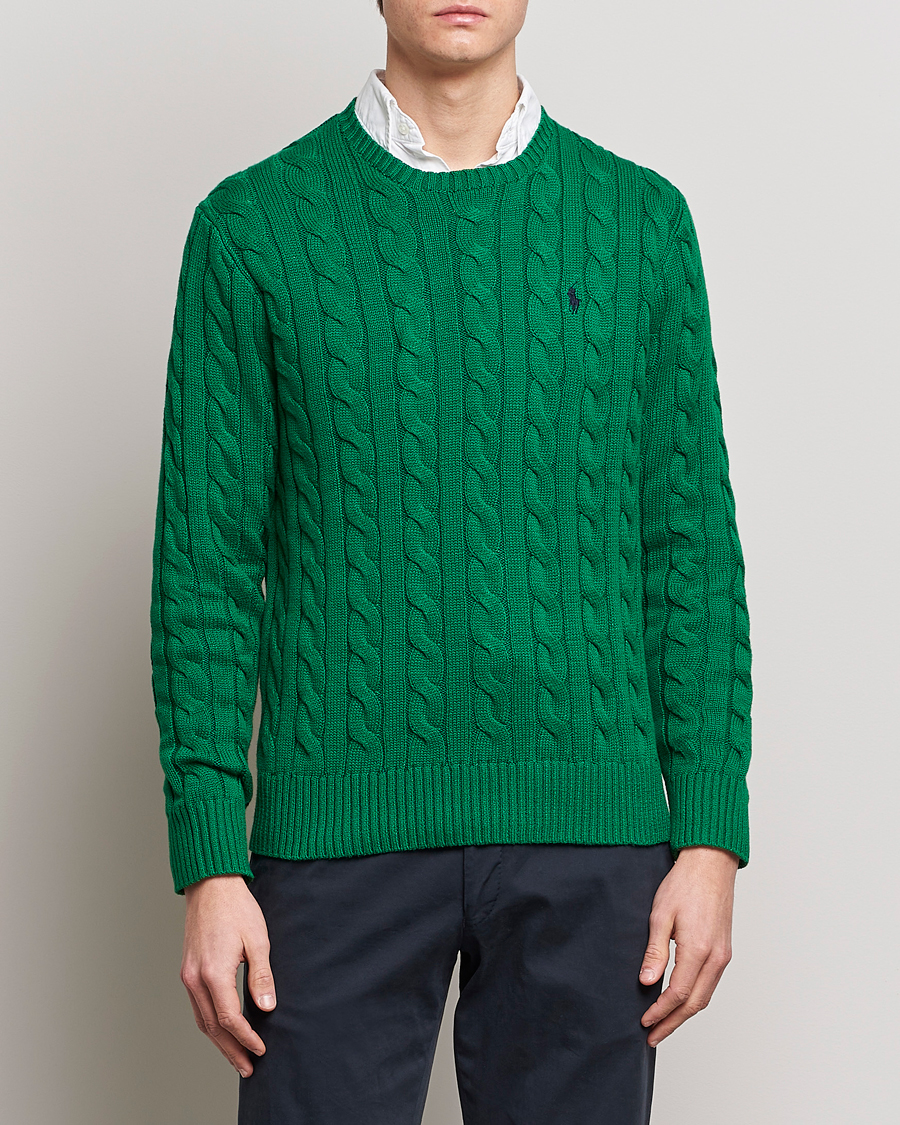 Homme | Pulls Et Tricots | Polo Ralph Lauren | Cotton Cable Pullover Athletic Green