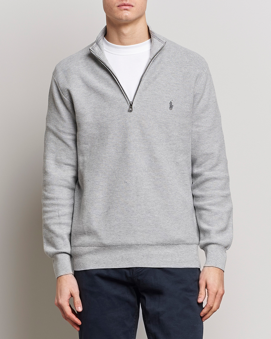 Homme | Pulls Et Tricots | Polo Ralph Lauren | Textured Half-Zip Andover Heather