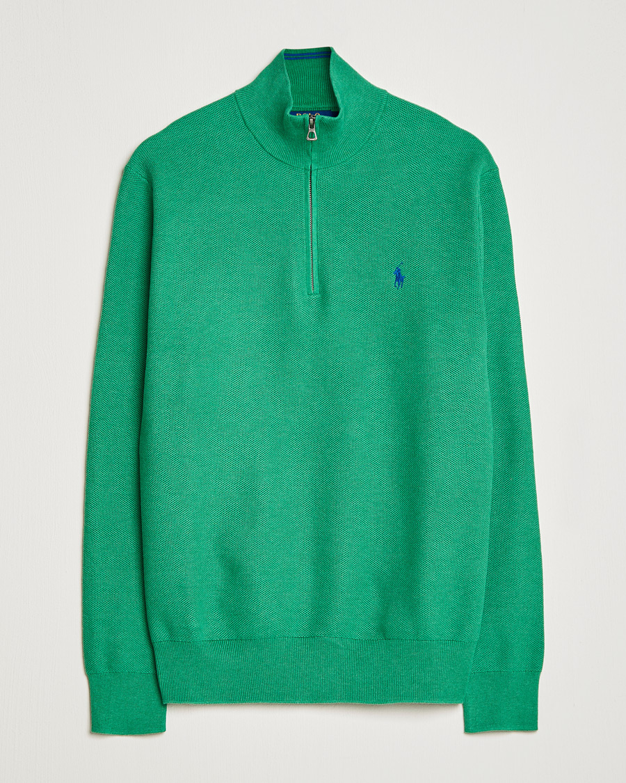 Homme | Pulls Et Tricots | Polo Ralph Lauren | Textured Half-Zip Optic Green Heather