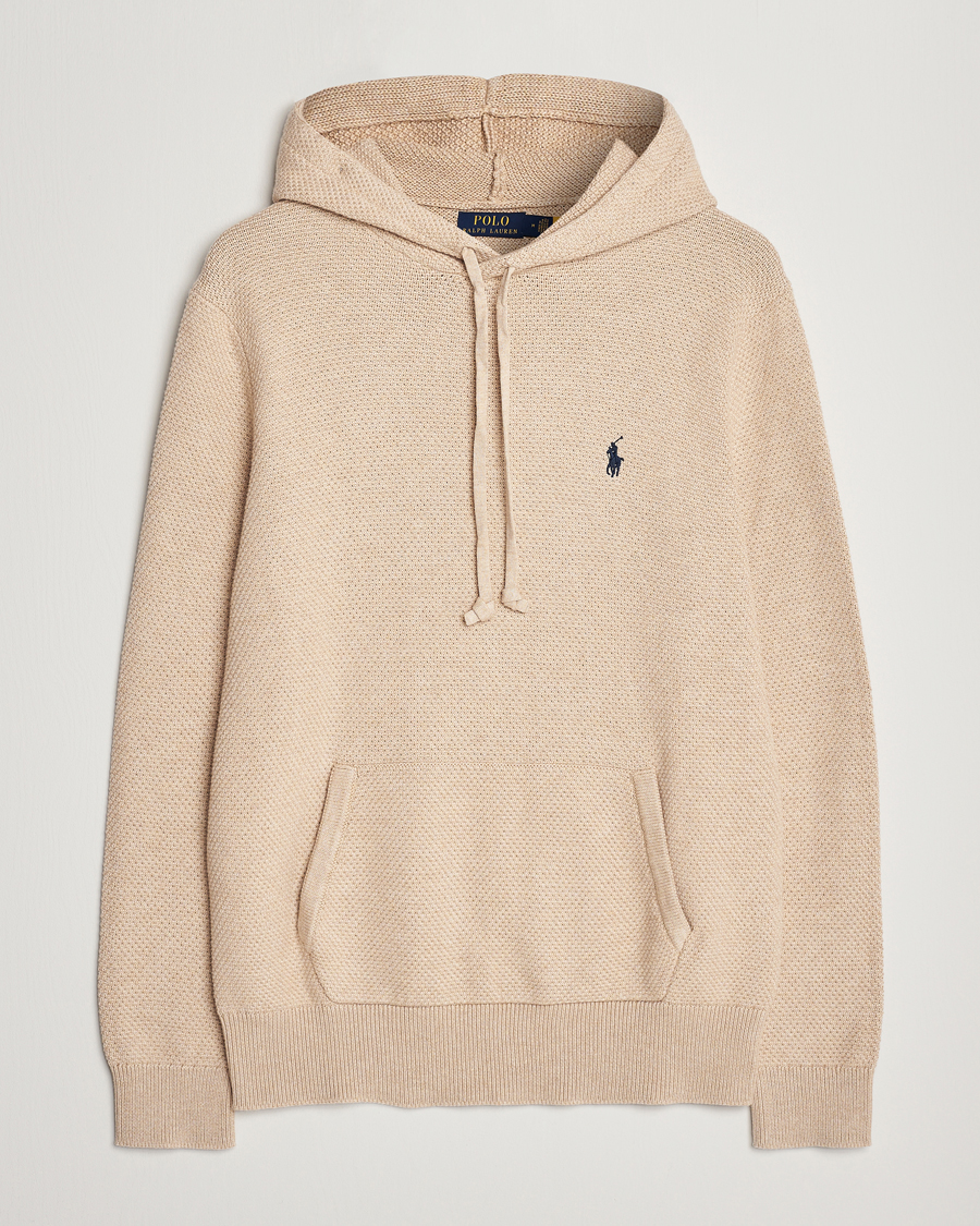 Homme | Pulls Et Tricots | Polo Ralph Lauren | Cotton Cable Hoodie Sand Dune Heather