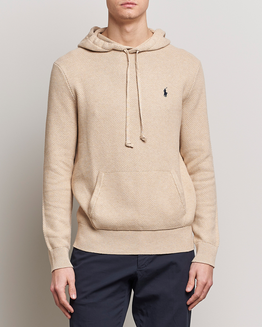 Homme | Pulls Et Tricots | Polo Ralph Lauren | Cotton Cable Hoodie Sand Dune Heather