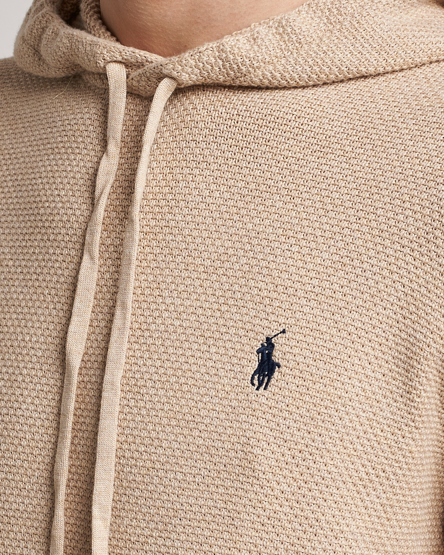 Homme | Pulls Et Tricots | Polo Ralph Lauren | Cotton Cable Hoodie Sand Dune Heather