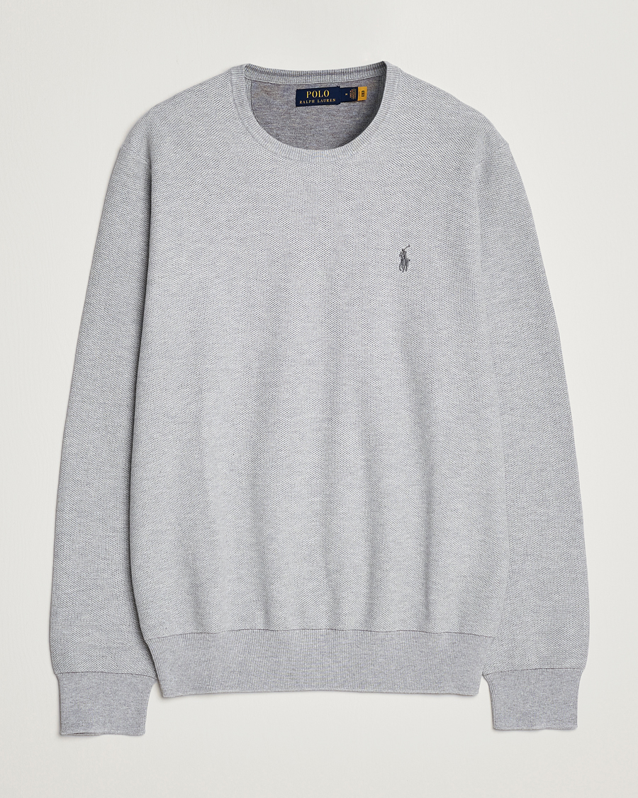 Homme | Pulls Et Tricots | Polo Ralph Lauren | Textured Crew Neck Sweater Andover Heather