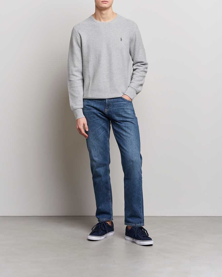 Homme | Pulls Et Tricots | Polo Ralph Lauren | Textured Crew Neck Sweater Andover Heather