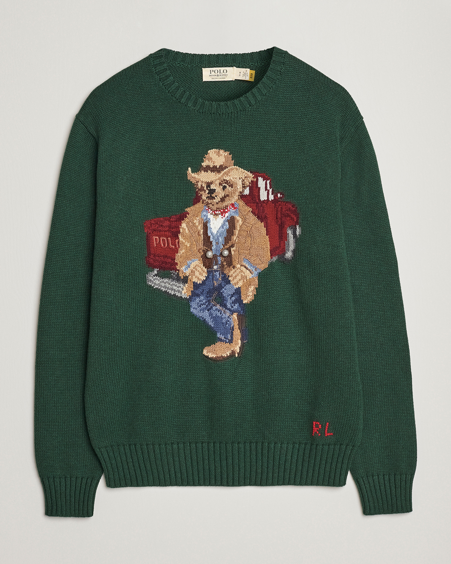 Homme | Pulls Et Tricots | Polo Ralph Lauren | Knitted Crew Neck Bear Sweater New Forest Heather