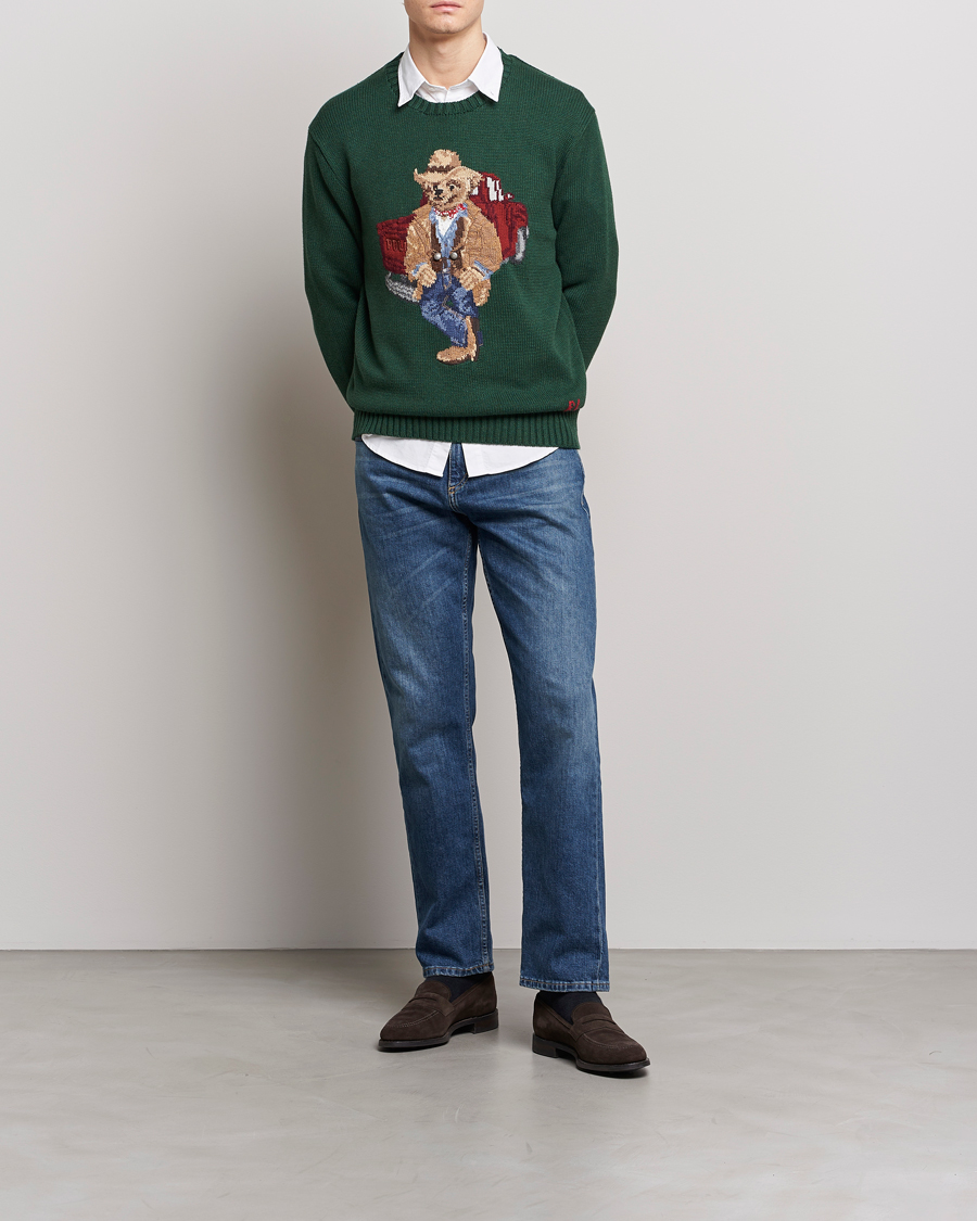 Homme | Pulls Et Tricots | Polo Ralph Lauren | Knitted Crew Neck Bear Sweater New Forest Heather
