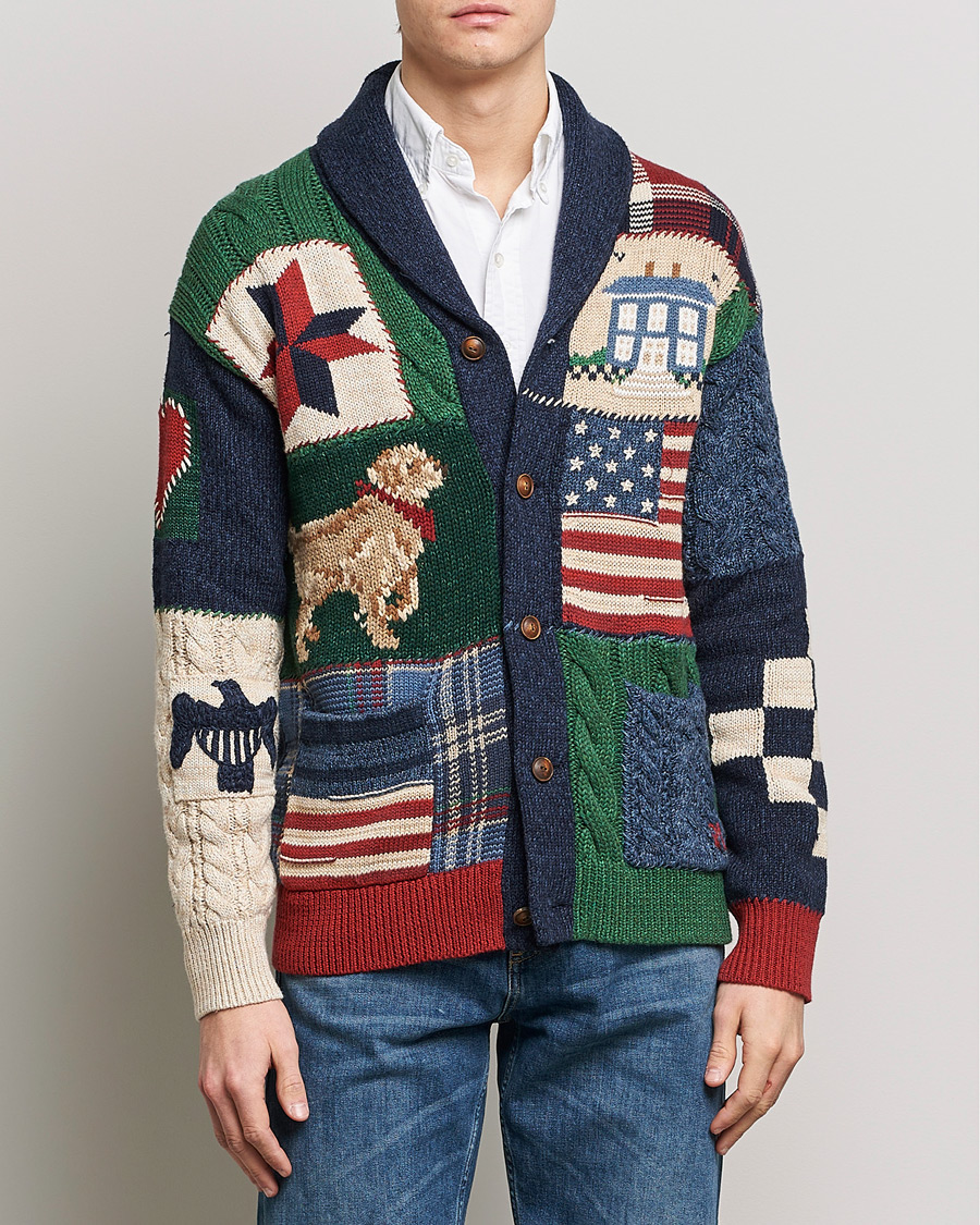 Homme | Pulls Et Tricots | Polo Ralph Lauren | Cotton Blend Shawl Collar Cardigan Multi