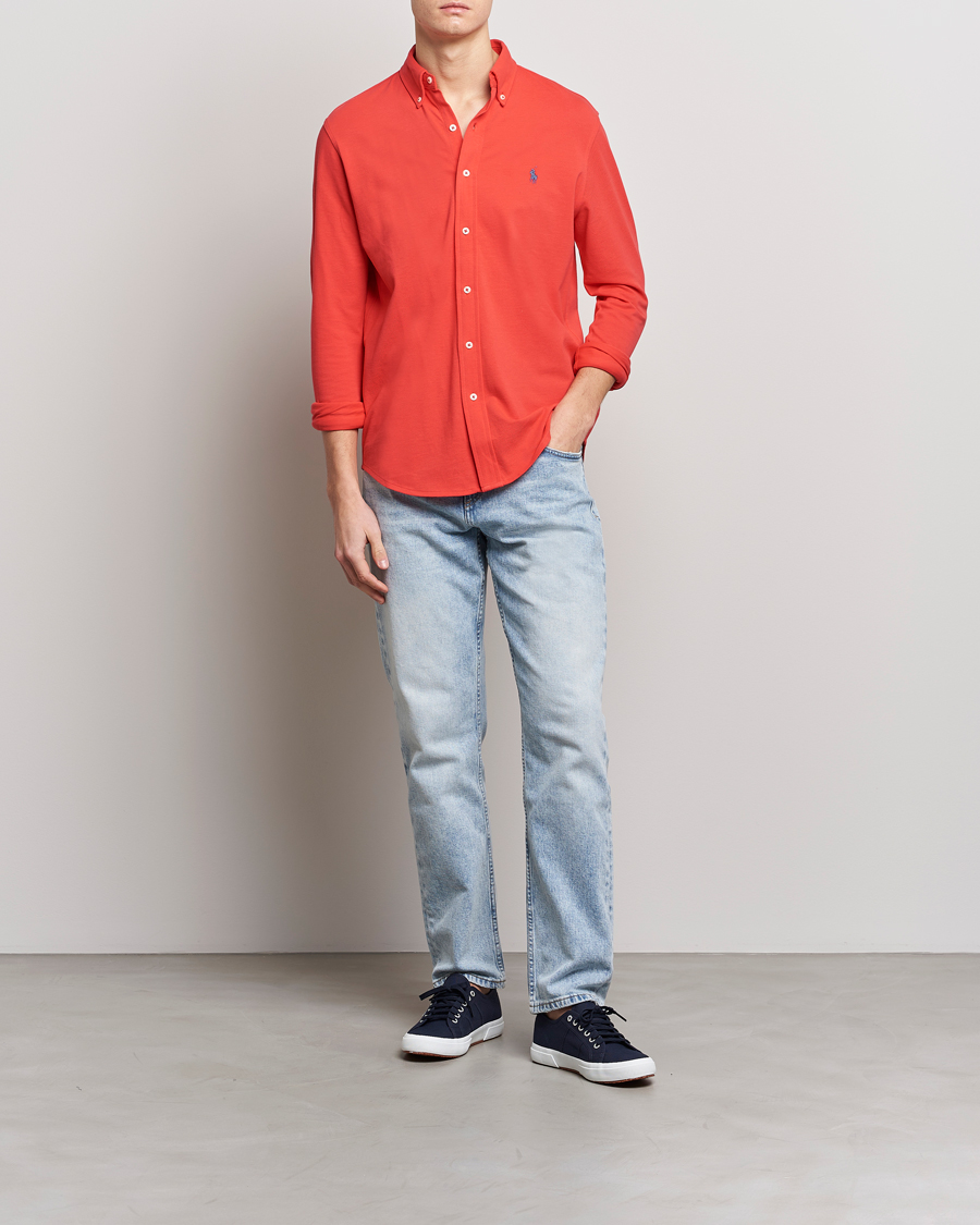 Homme | Chemises | Polo Ralph Lauren | Featherweight Mesh Shirt Red Reef