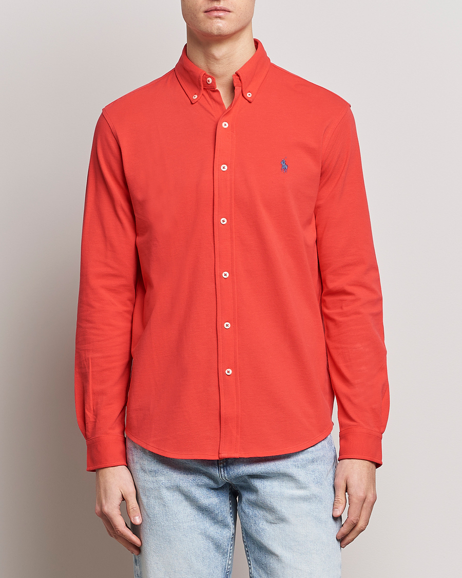 Homme | Chemises | Polo Ralph Lauren | Featherweight Mesh Shirt Red Reef