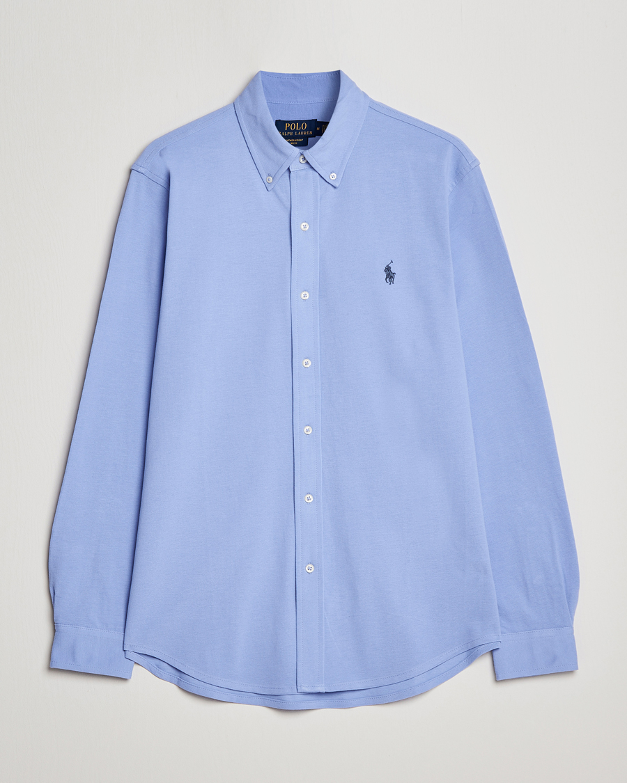 Homme | Chemises | Polo Ralph Lauren | Slim Fit Featherweight Mesh Shirt Lafayette Blue