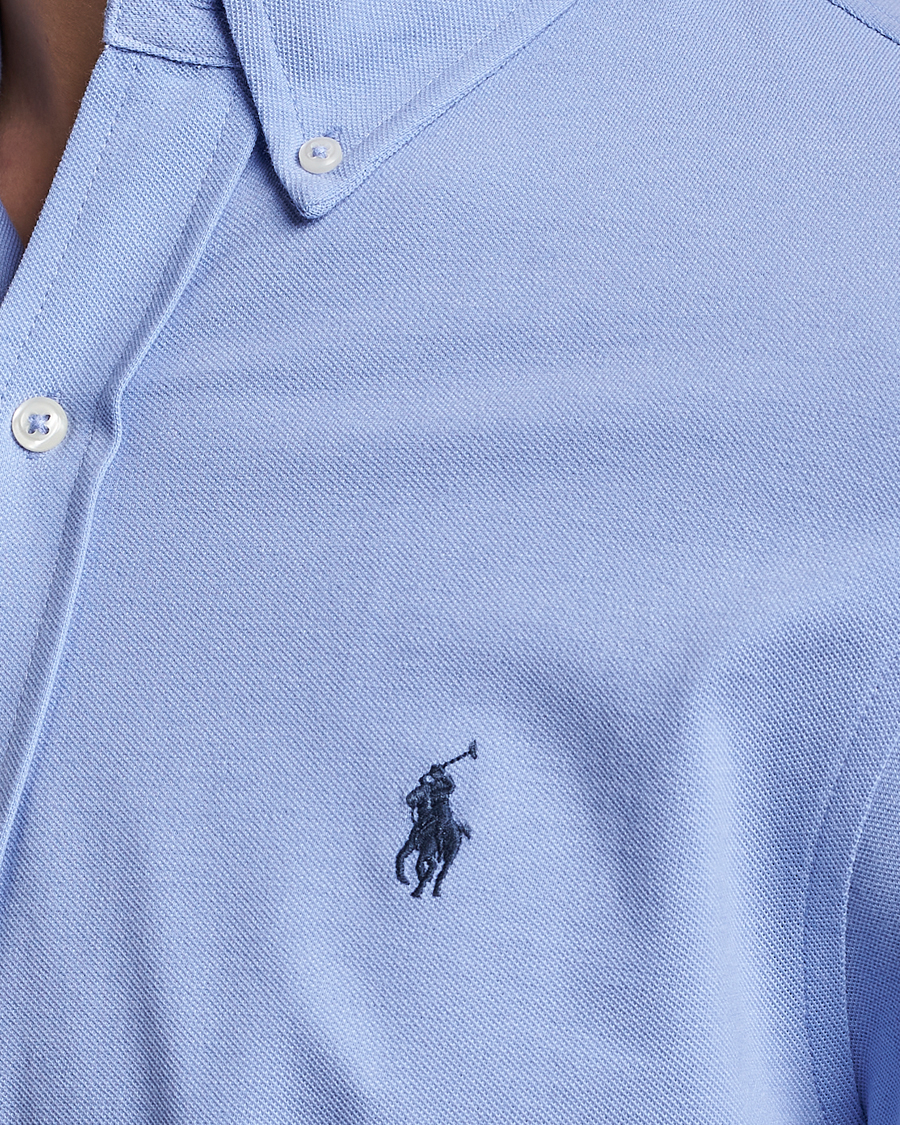 Homme | Chemises | Polo Ralph Lauren | Slim Fit Featherweight Mesh Shirt Lafayette Blue