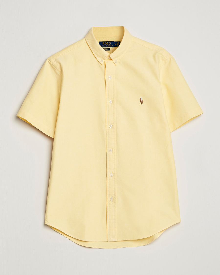 Homme | Chemises | Polo Ralph Lauren | Slim Fit Oxford Short Sleeve Shirt Yellow