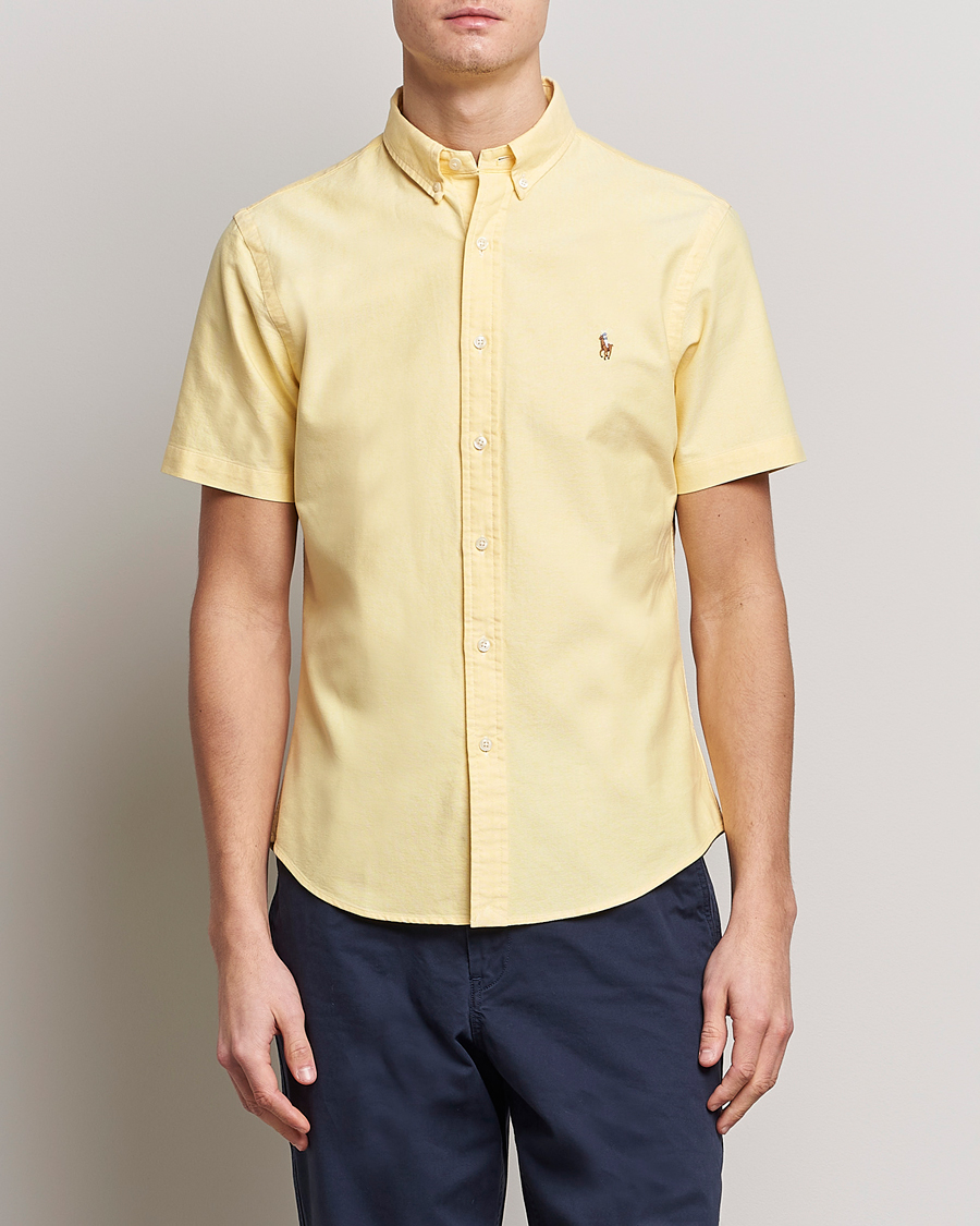 Homme | Chemises | Polo Ralph Lauren | Slim Fit Oxford Short Sleeve Shirt Yellow