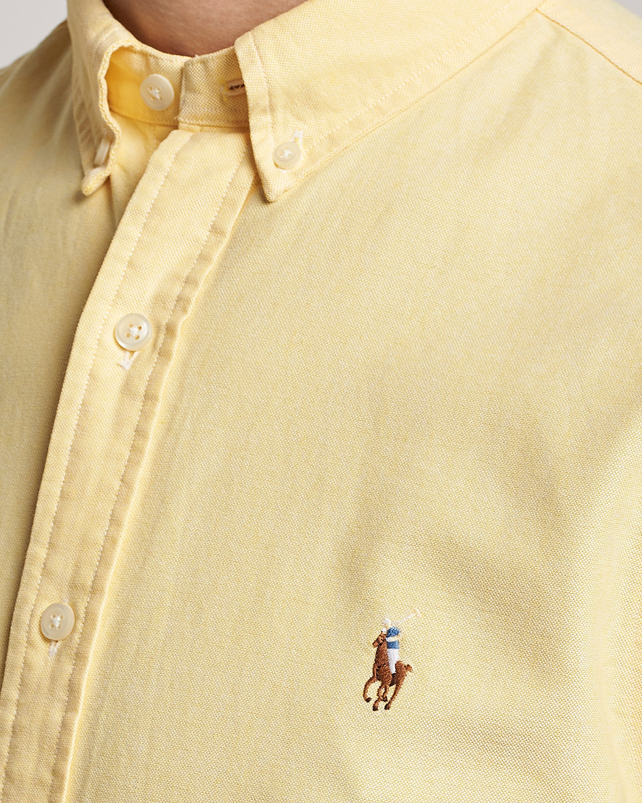 Homme | Chemises | Polo Ralph Lauren | Slim Fit Oxford Short Sleeve Shirt Yellow