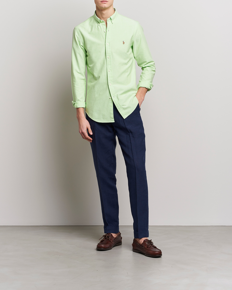 Homme | Chemises | Polo Ralph Lauren | Slim Fit Oxford Button Down Shirt Oasis Green