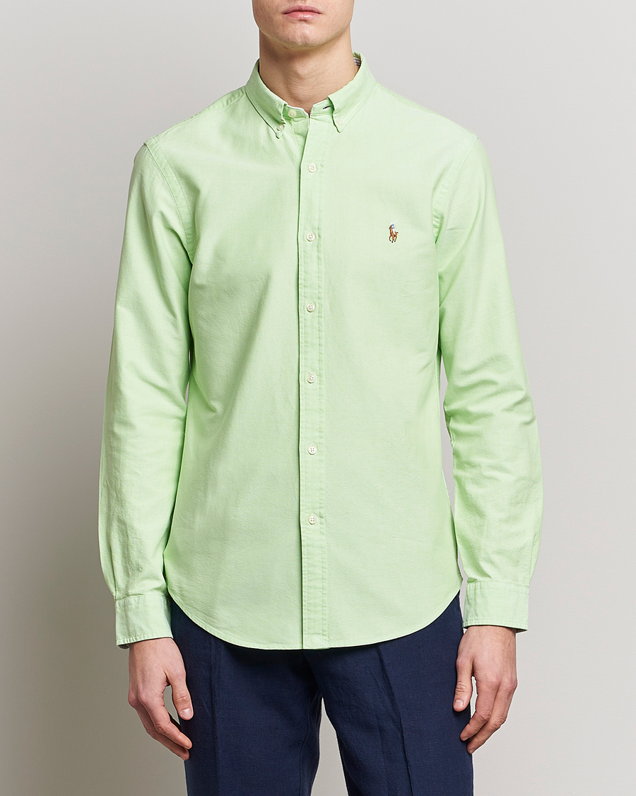Homme | Chemises | Polo Ralph Lauren | Slim Fit Oxford Button Down Shirt Oasis Green