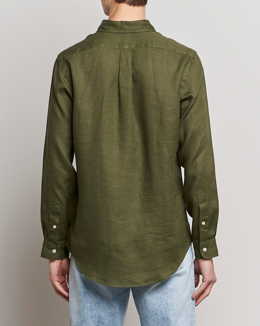 Homme | Chemises | Polo Ralph Lauren | Custom Fit Linen Button Down Dark Sage