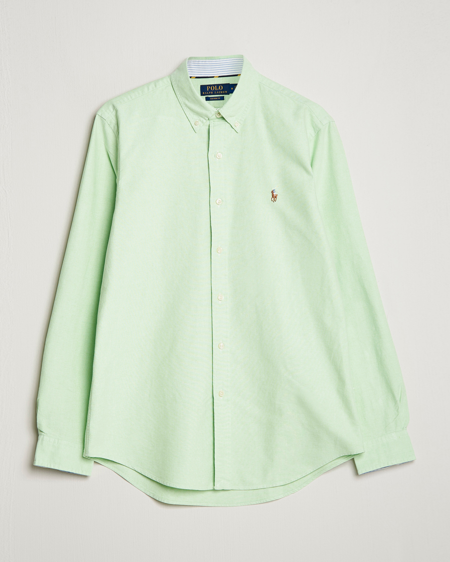 Homme | Chemises | Polo Ralph Lauren | Custom Fit Oxford Button Down Shirt Oasis Green