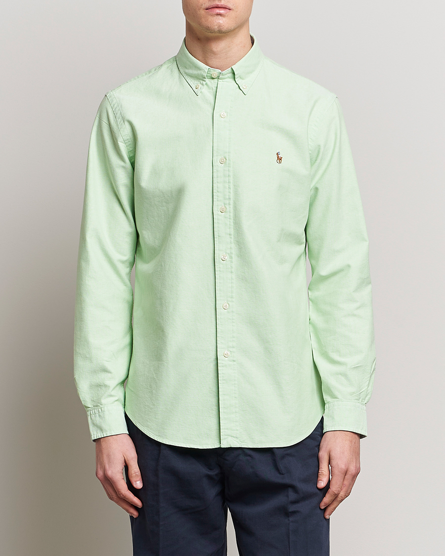 Homme | Chemises | Polo Ralph Lauren | Custom Fit Oxford Button Down Shirt Oasis Green