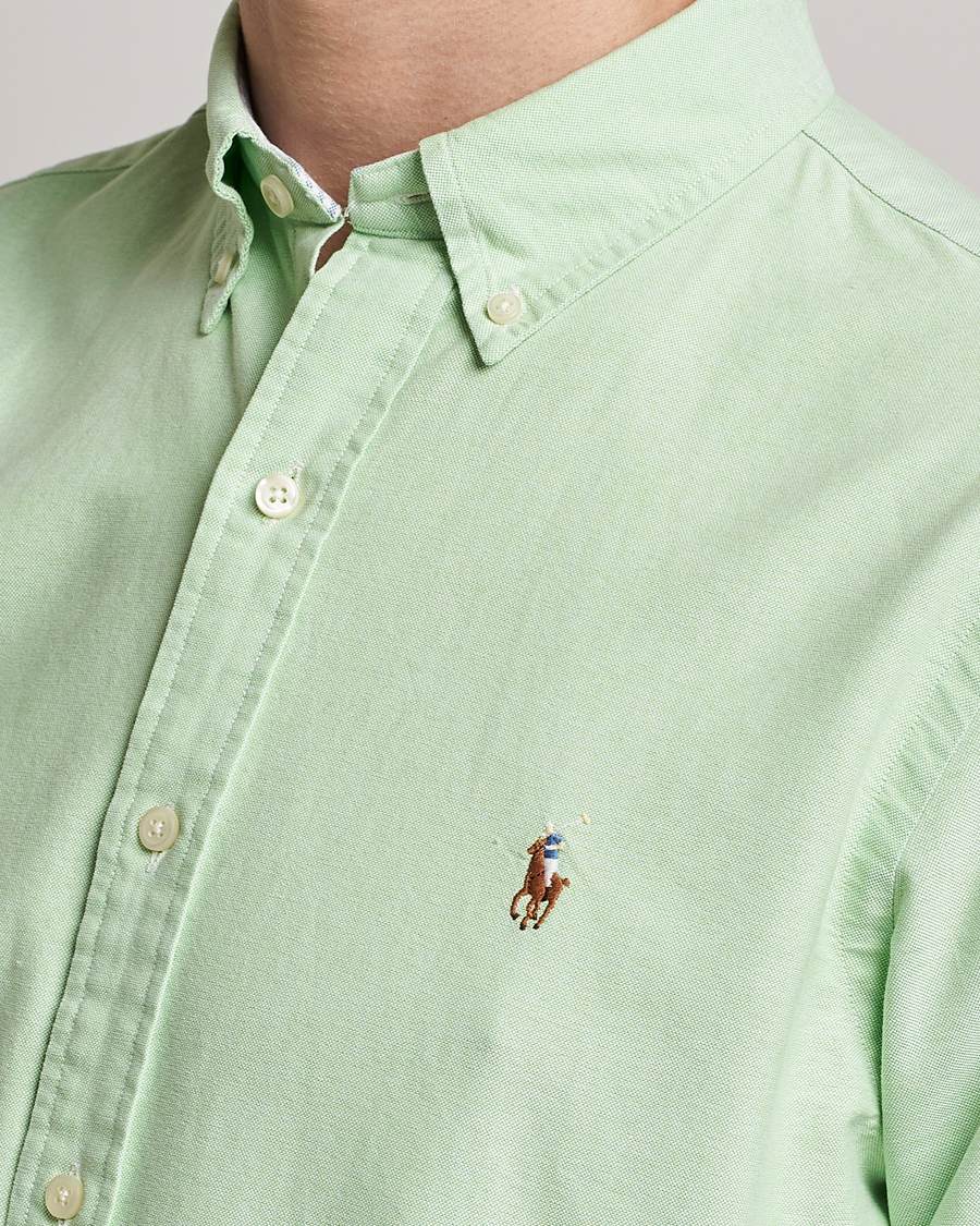 Homme | Chemises | Polo Ralph Lauren | Custom Fit Oxford Button Down Shirt Oasis Green