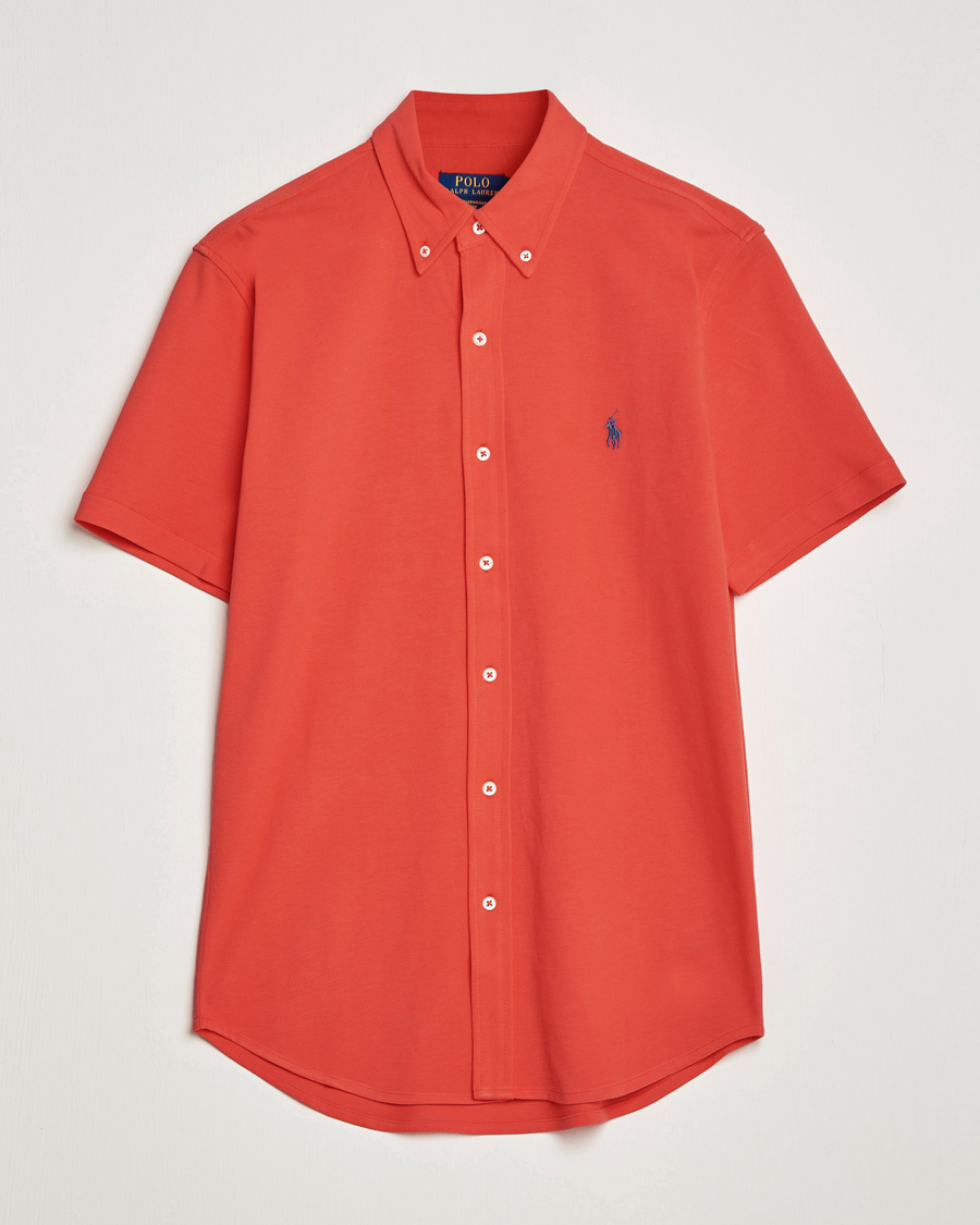 Homme | Chemises | Polo Ralph Lauren | Featherweight Mesh Short Sleeve Shirt Red Reef