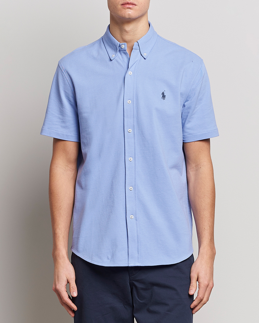 Homme | Chemises | Polo Ralph Lauren | Featherweight Mesh Short Sleeve Shirt Lafayette Blue