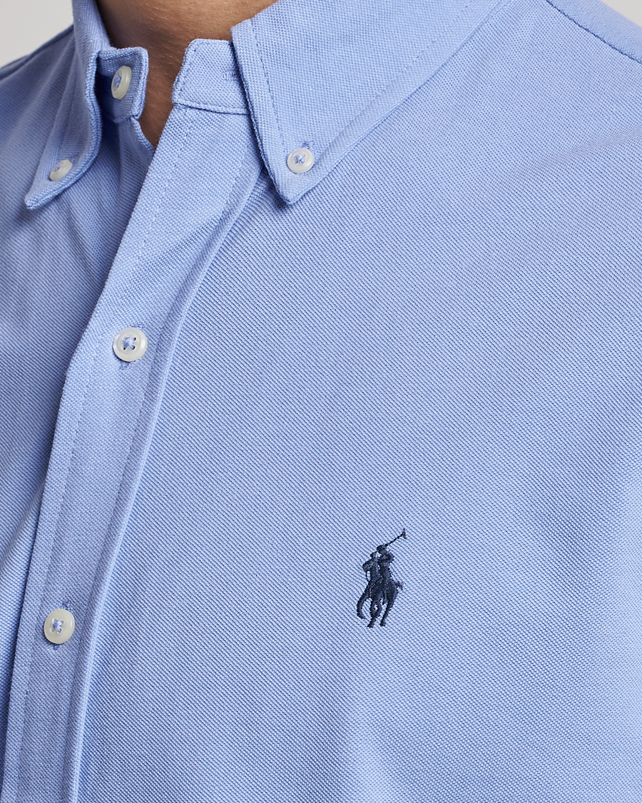 Homme | Chemises | Polo Ralph Lauren | Featherweight Mesh Short Sleeve Shirt Lafayette Blue