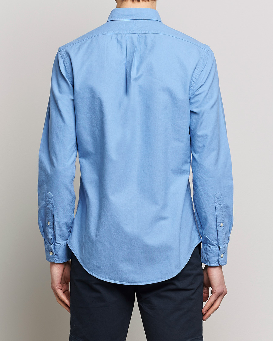 Homme | Chemises | Polo Ralph Lauren | Slim Fit Garment Dyed Oxford Shirt Blue