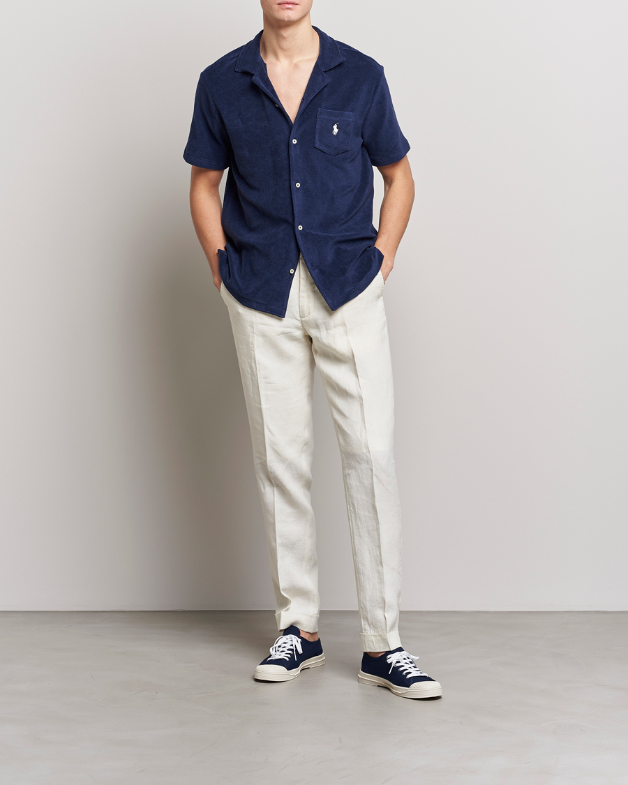 Homme | Chemises | Polo Ralph Lauren | Cotton Terry Short Sleeve Newport Navy