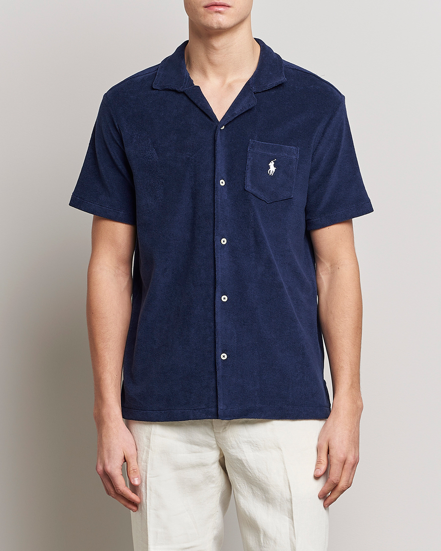 Homme | Chemises | Polo Ralph Lauren | Cotton Terry Short Sleeve Newport Navy