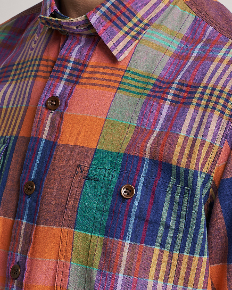 Homme | Chemises | Polo Ralph Lauren | Madras Checked Shirt Orange/Purple