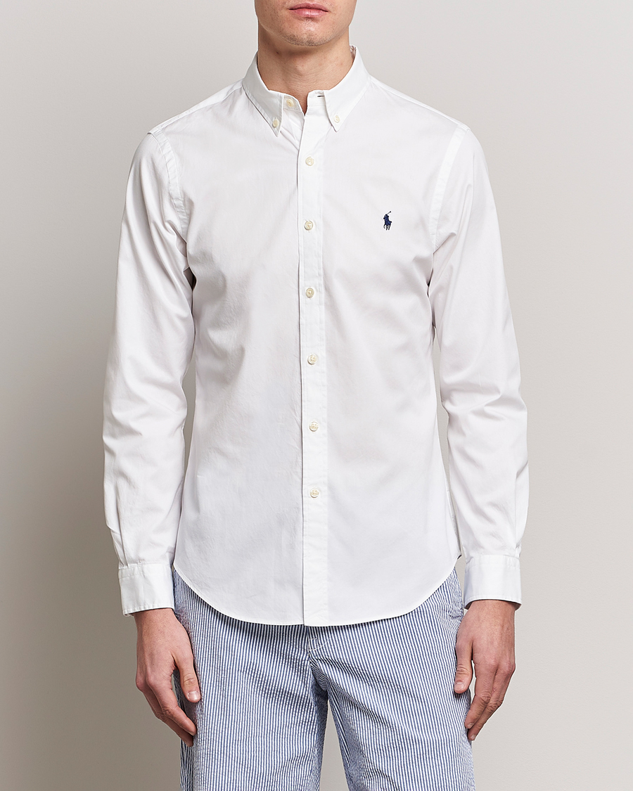 Homme | Chemises | Polo Ralph Lauren | Slim Fit Twill Shirt White