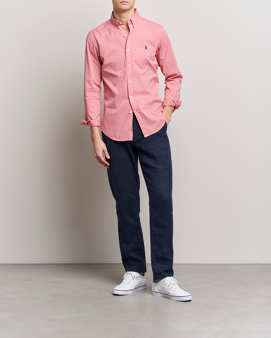 Homme | Chemises | Polo Ralph Lauren | Slim Fit Brushed Twill Shirt Desert Rose