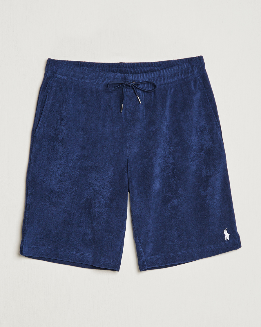 Homme | Shorts | Polo Ralph Lauren | Cotton Terry Drawstring Shorts Newport Navy