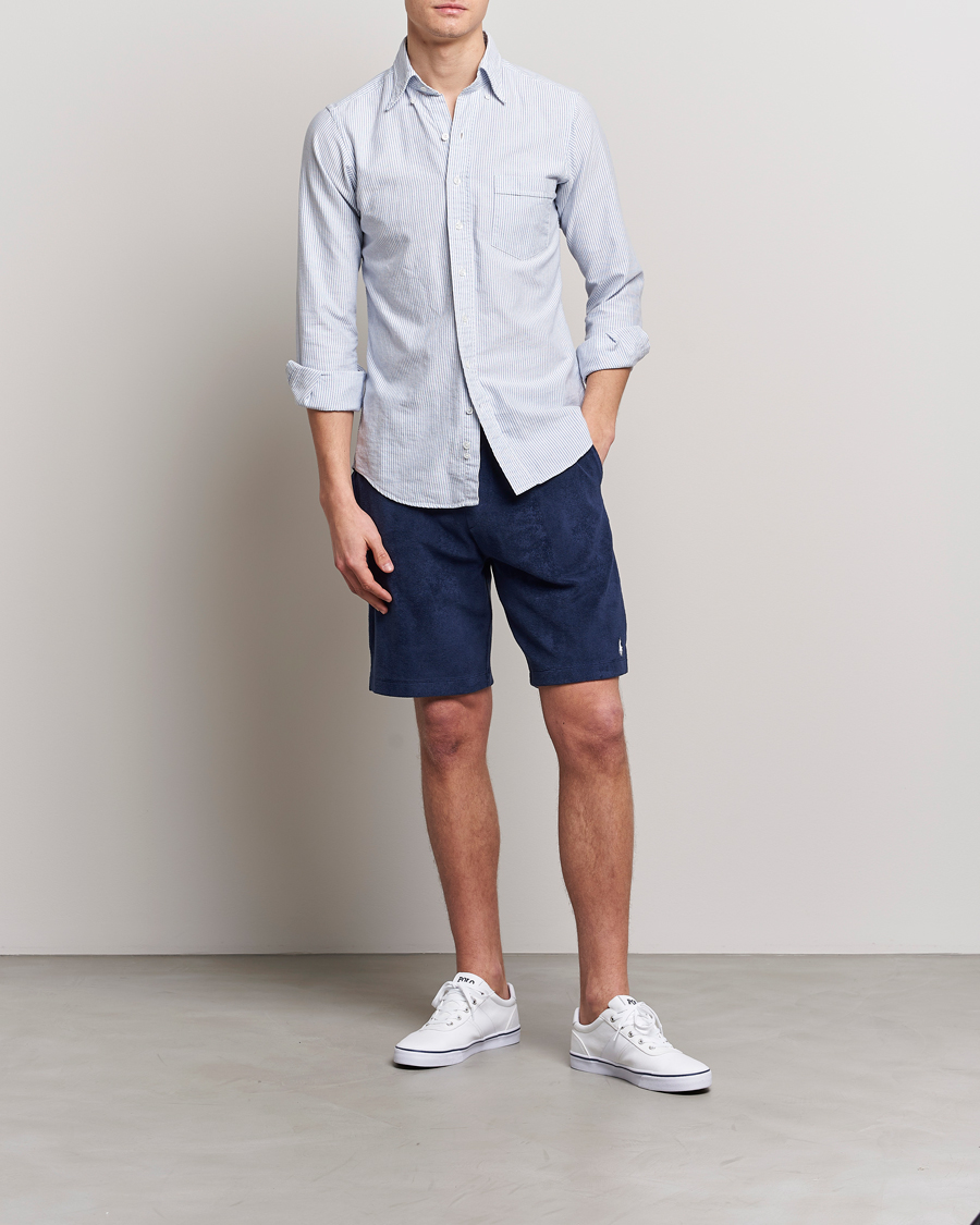 Homme | Shorts | Polo Ralph Lauren | Cotton Terry Drawstring Shorts Newport Navy