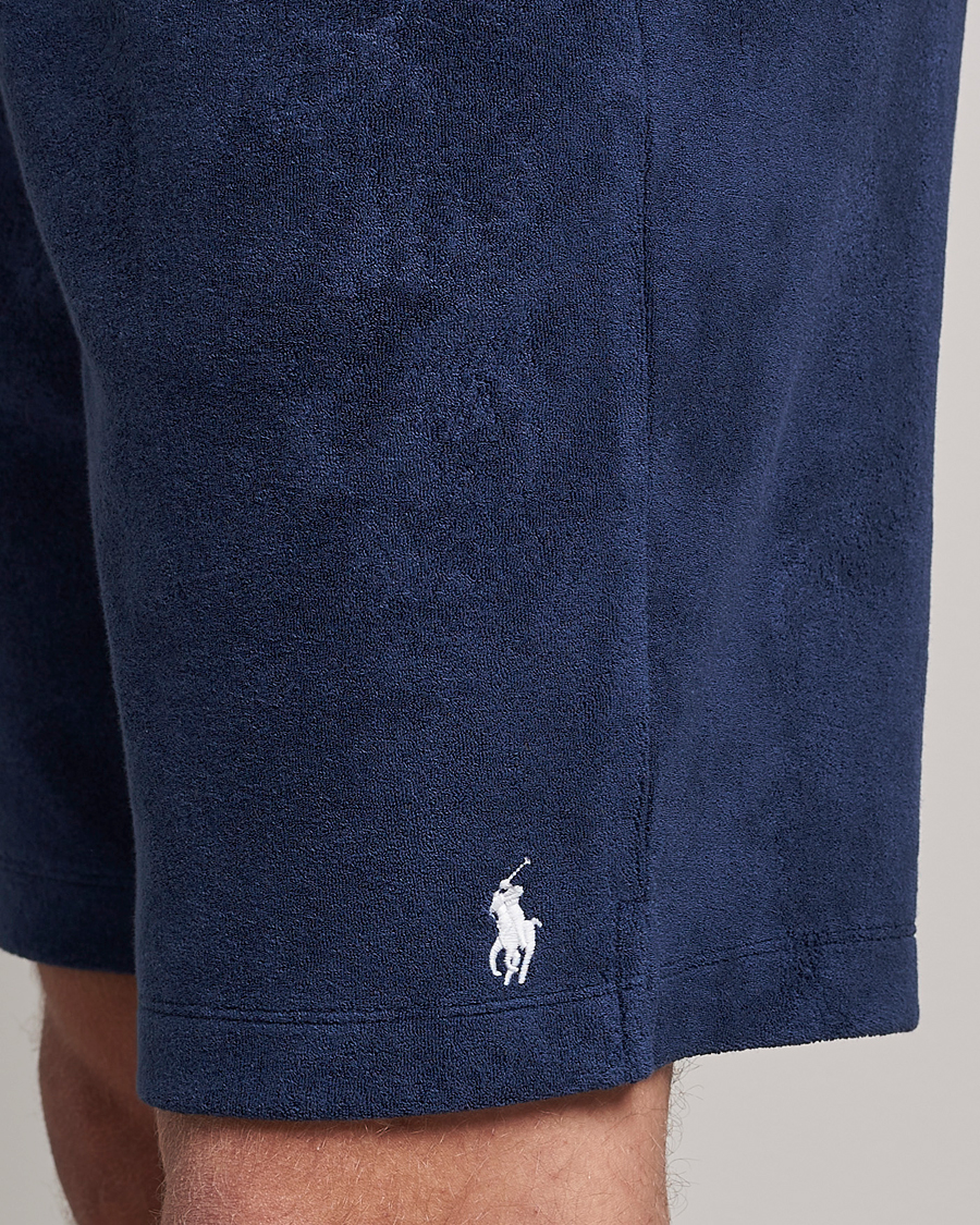 Homme | Shorts | Polo Ralph Lauren | Cotton Terry Drawstring Shorts Newport Navy