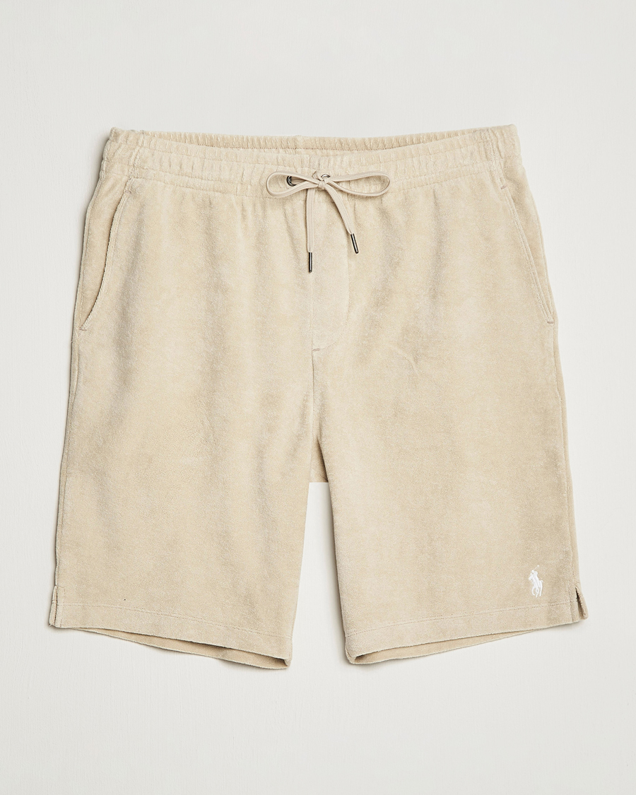 Homme | Shorts | Polo Ralph Lauren | Cotton Terry Drawstring Shorts Spring Beige