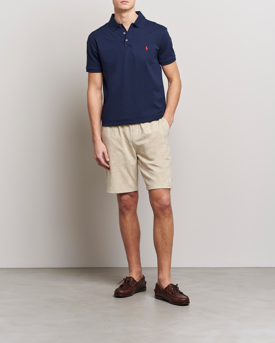 Homme | Shorts | Polo Ralph Lauren | Cotton Terry Drawstring Shorts Spring Beige