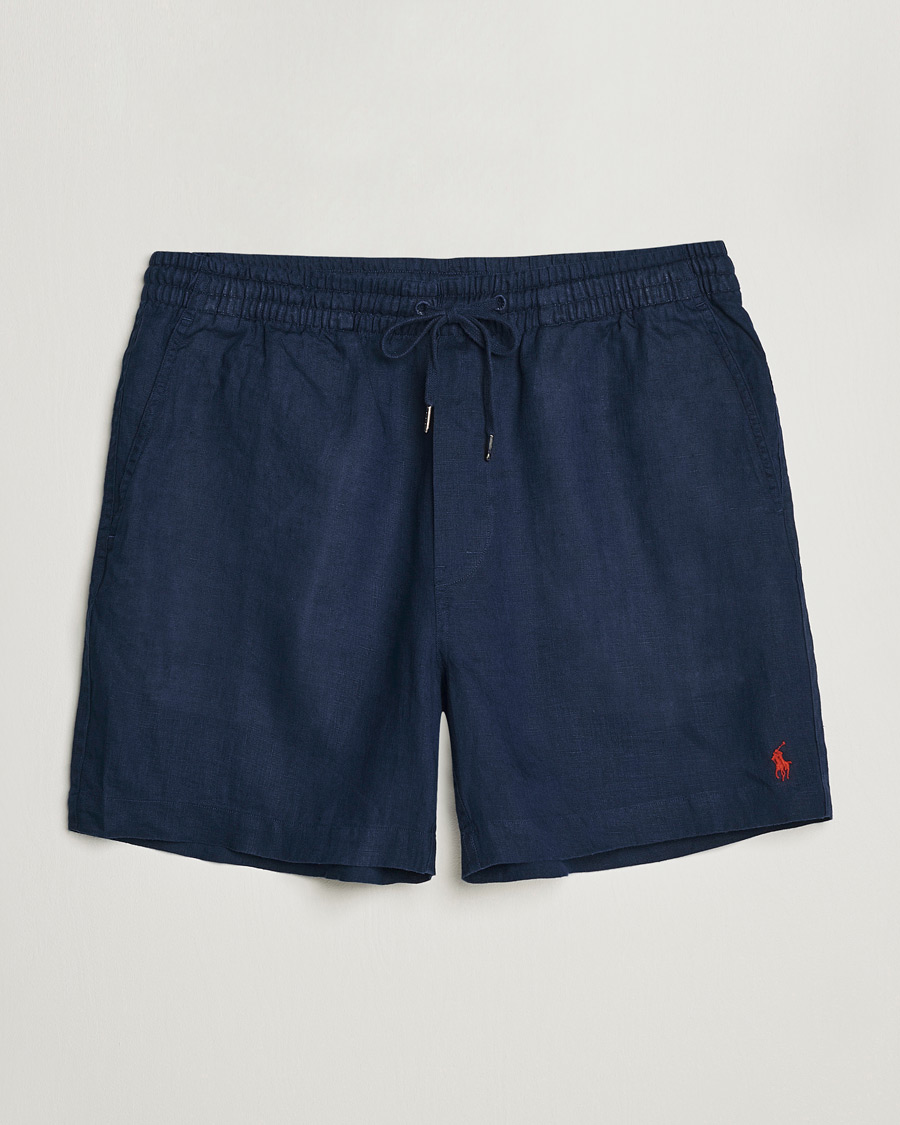 Homme | Shorts | Polo Ralph Lauren | Prepster Linen Drawstring Shorts Newport Navy