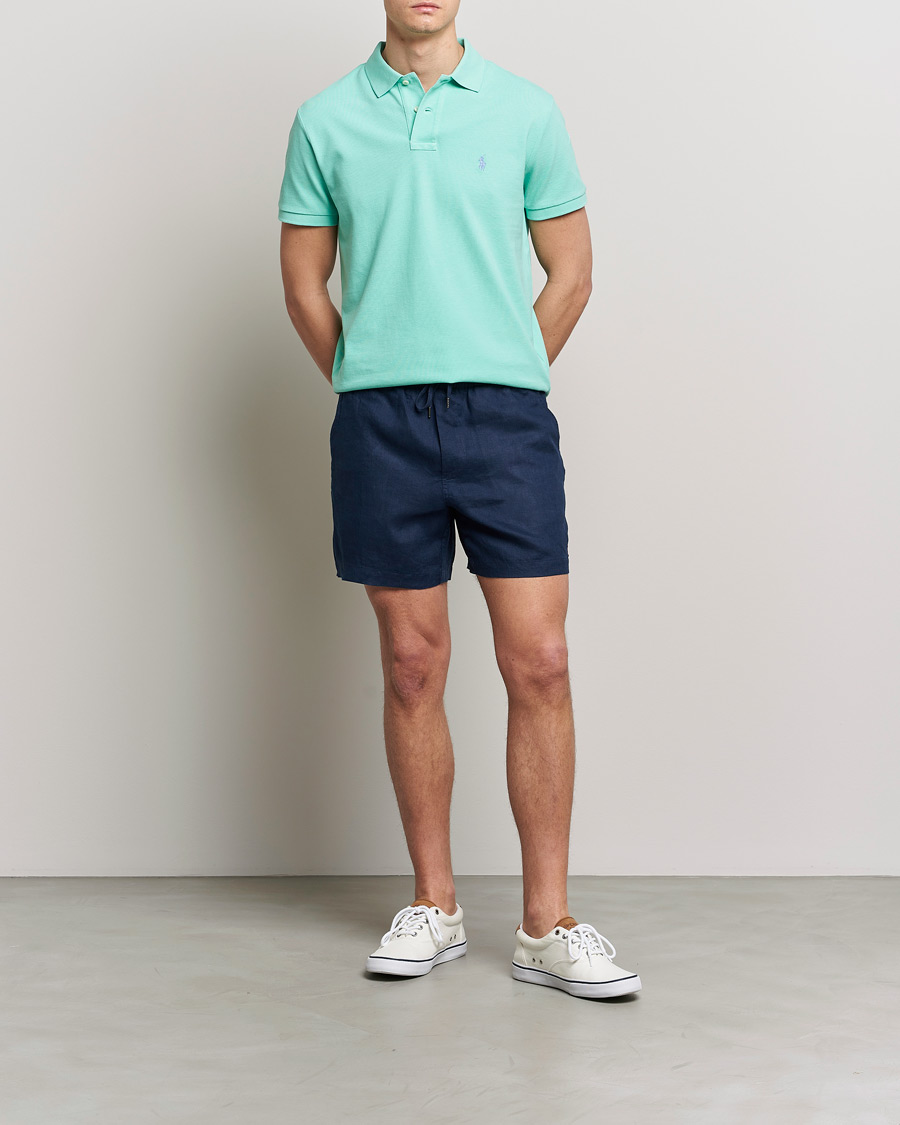 Homme | Shorts | Polo Ralph Lauren | Prepster Linen Drawstring Shorts Newport Navy