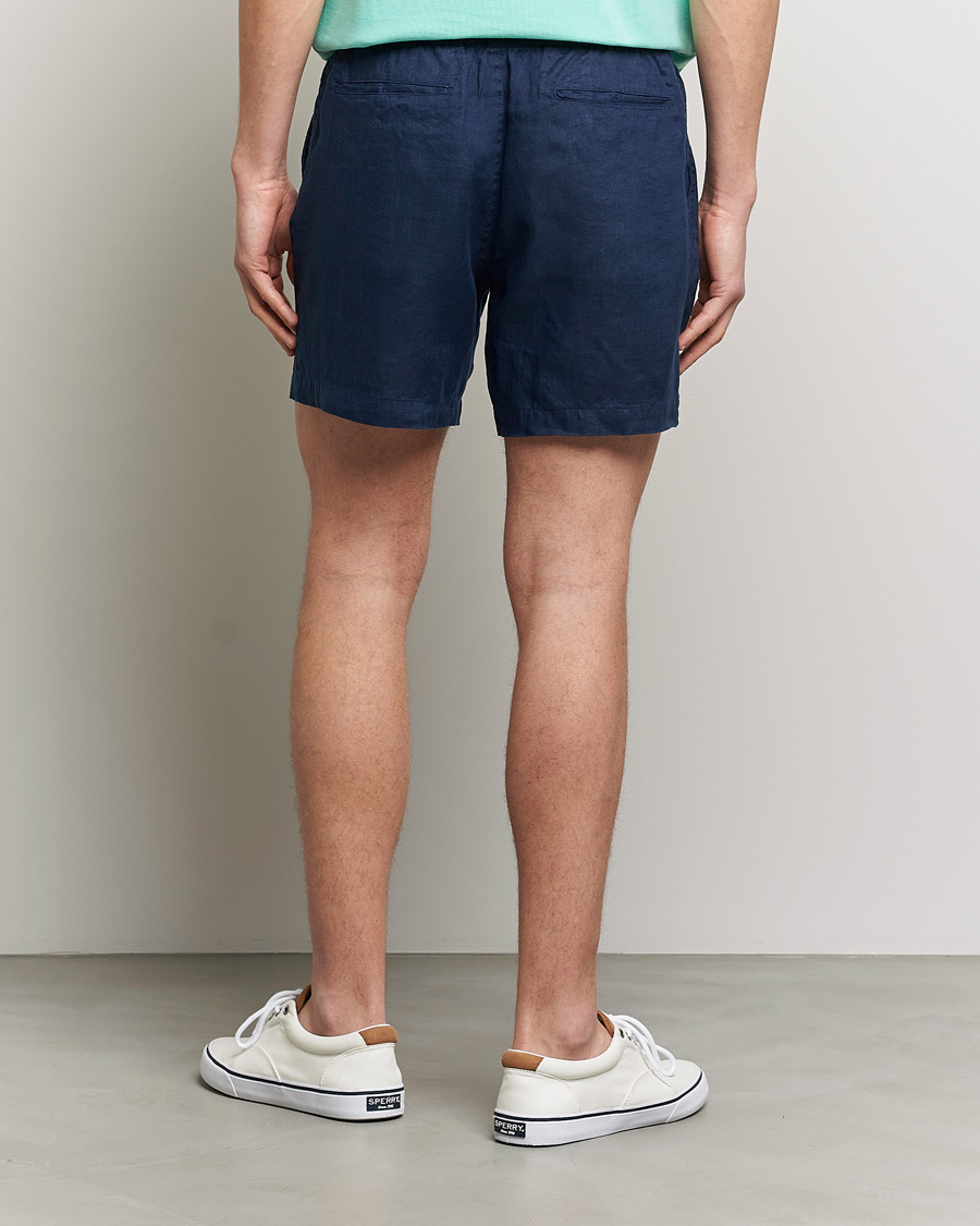 Homme | Shorts | Polo Ralph Lauren | Prepster Linen Drawstring Shorts Newport Navy