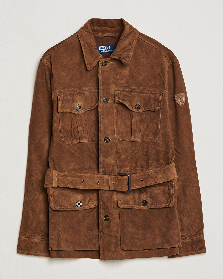 Homme | Manteaux Et Vestes | Polo Ralph Lauren | Safari Suede Field Jacket Smith Brown