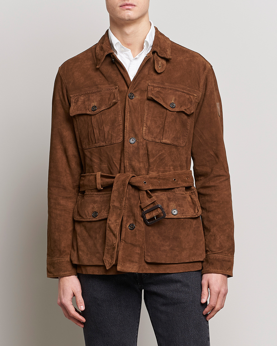 Homme | Manteaux Et Vestes | Polo Ralph Lauren | Safari Suede Field Jacket Smith Brown