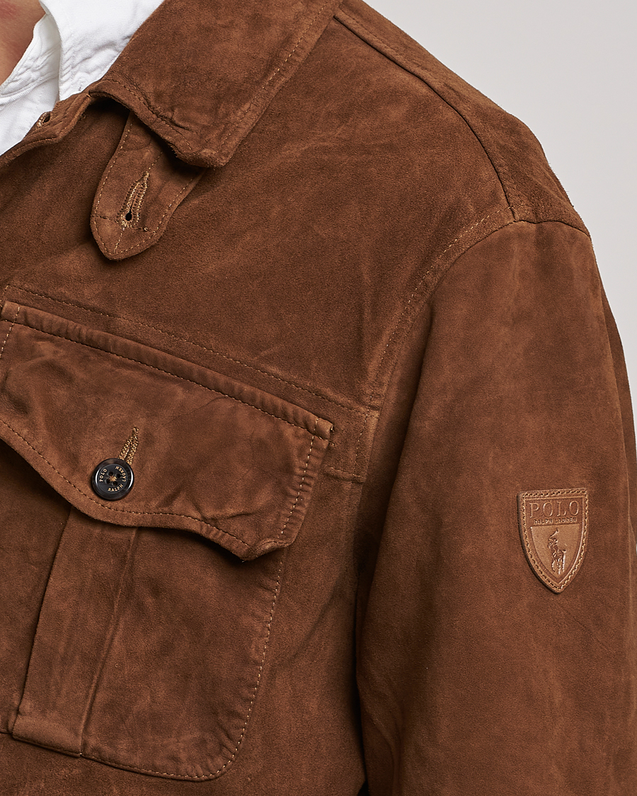 Homme | Manteaux Et Vestes | Polo Ralph Lauren | Safari Suede Field Jacket Smith Brown