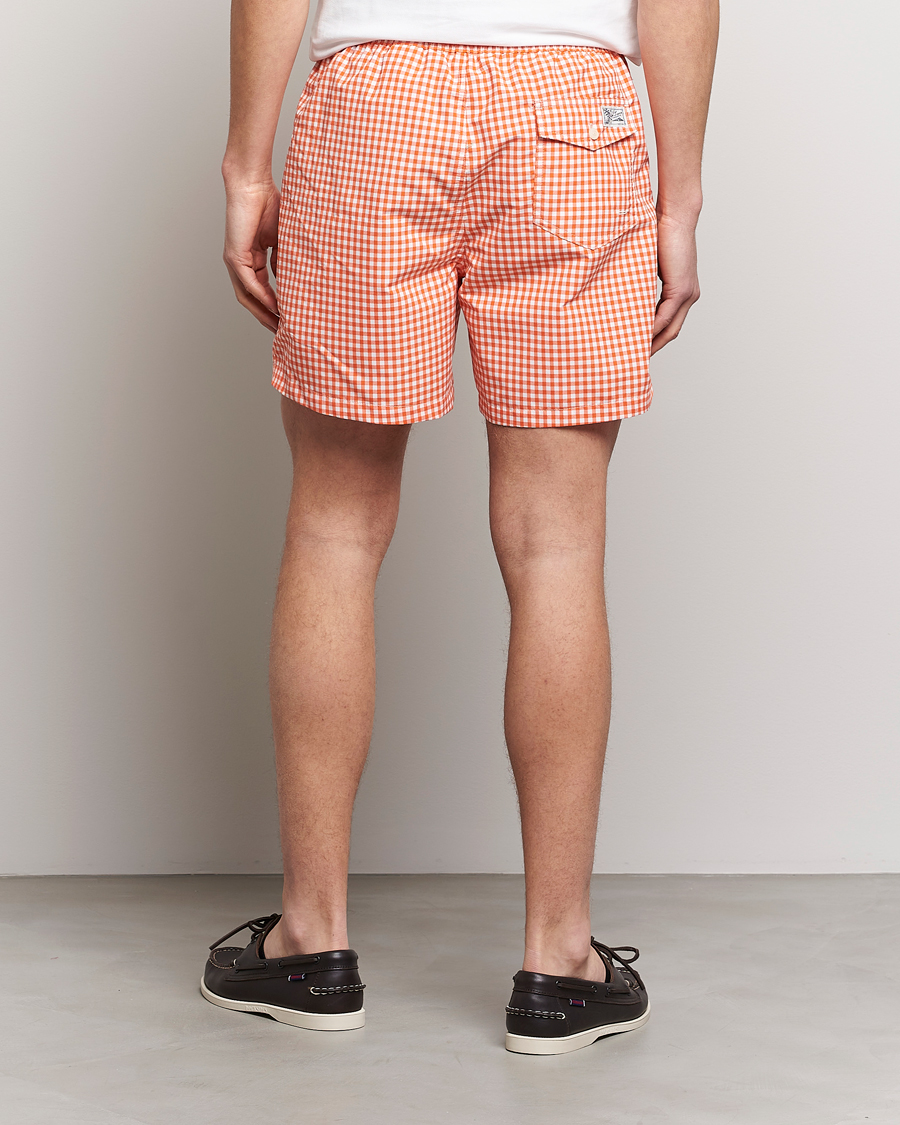 Homme | Maillots De Bain | Polo Ralph Lauren | Traveler Gingham Swimshorts Sailing Orange