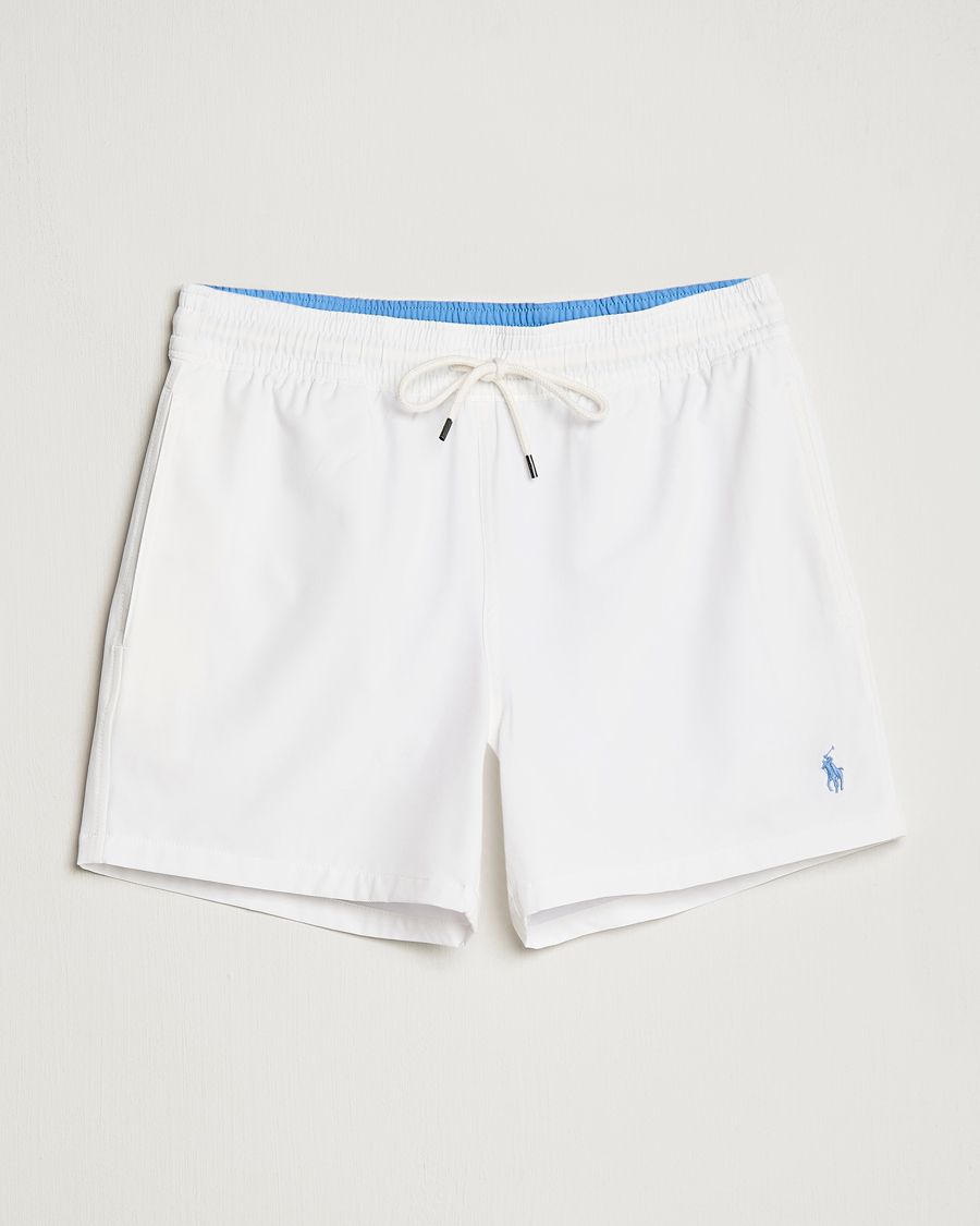 Homme | Maillots De Bain | Polo Ralph Lauren | Recycled Slim Traveler Swimshorts White