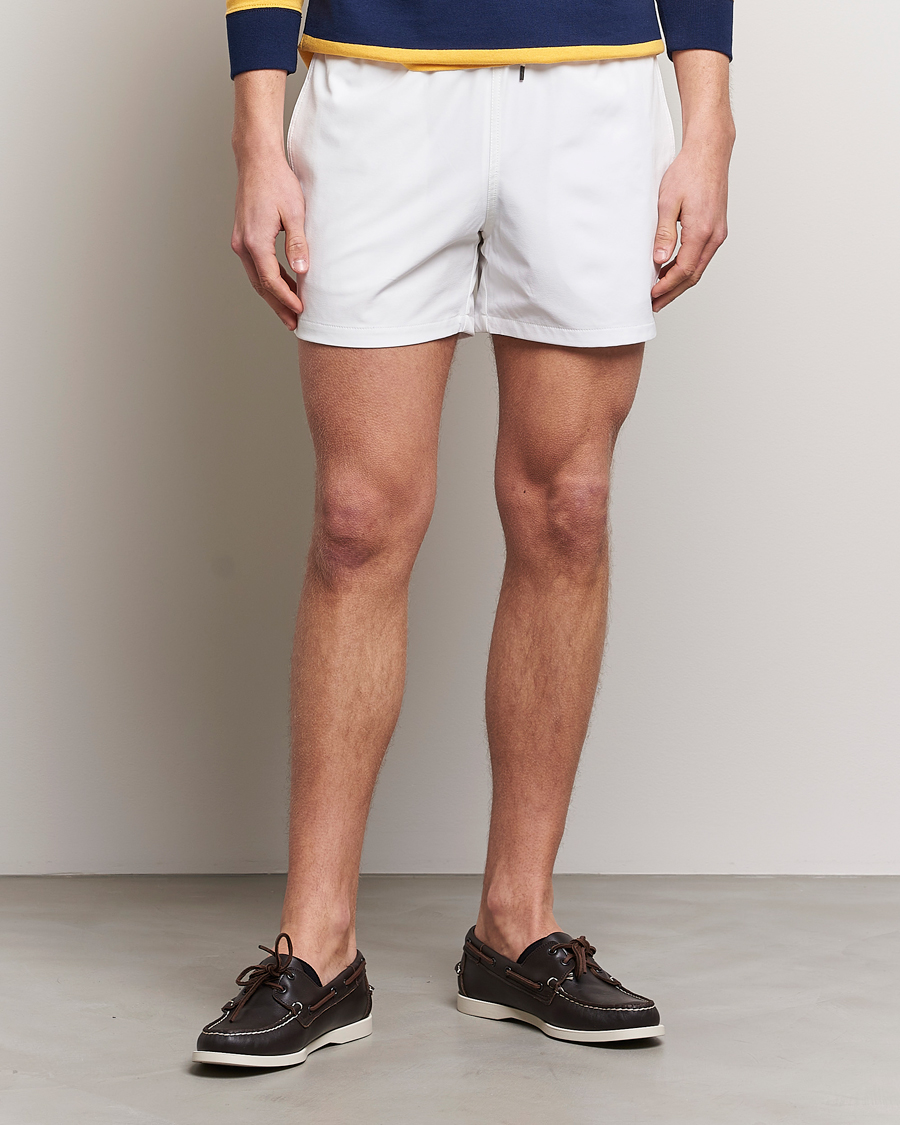 Homme | Maillots De Bain | Polo Ralph Lauren | Recycled Slim Traveler Swimshorts White