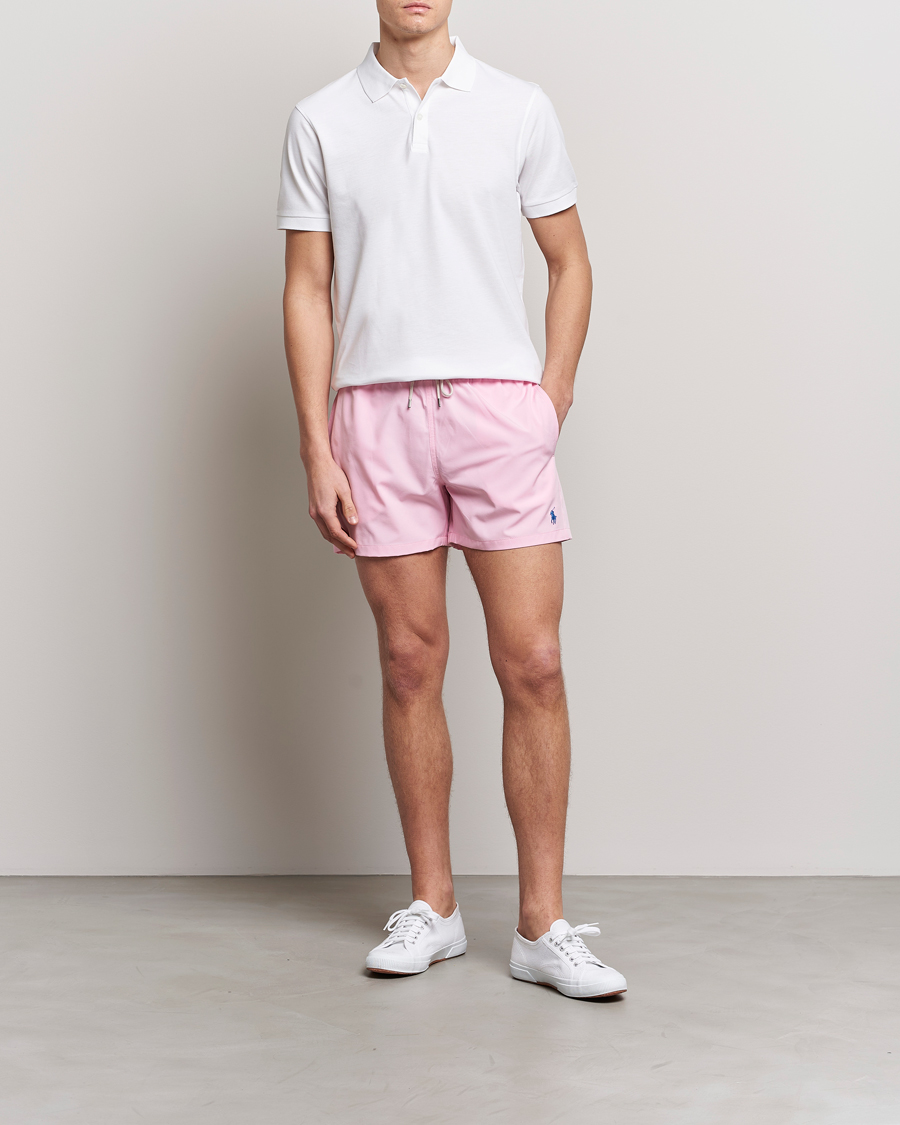 Homme | Maillots De Bain | Polo Ralph Lauren | Recycled Slim Traveler Swimshorts Carmel Pink