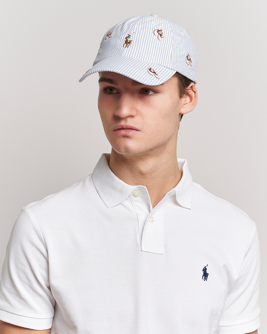 Homme | Polo Ralph Lauren Oxford Striped Cap Blue/White | Polo Ralph Lauren | Oxford Striped Cap Blue/White